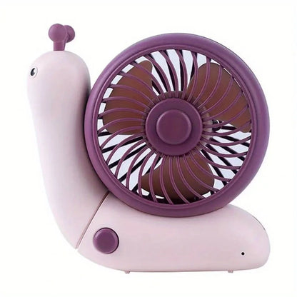 Nestify™ Snail Mini Fan – Foldable Quiet Desktop & Handheld Cooler