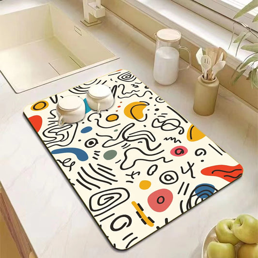 Diatomite Dish Drying Mat