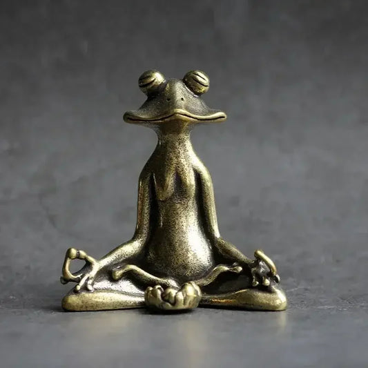 Zen Frog Incense Holder – Solid Bronze