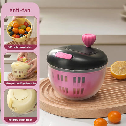 Nestify™ 2‑in‑1 Fruit & Veg Washing Bowl with Spinner