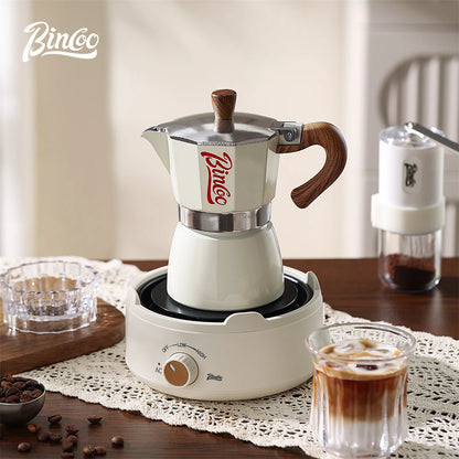 Nestify™ Electric Moka Pot Espresso Maker – Italian Stove-Top Coffee Brewer for Home Barista