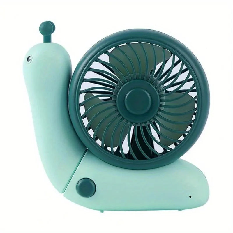 Nestify™ Snail Mini Fan – Foldable Quiet Desktop & Handheld Cooler
