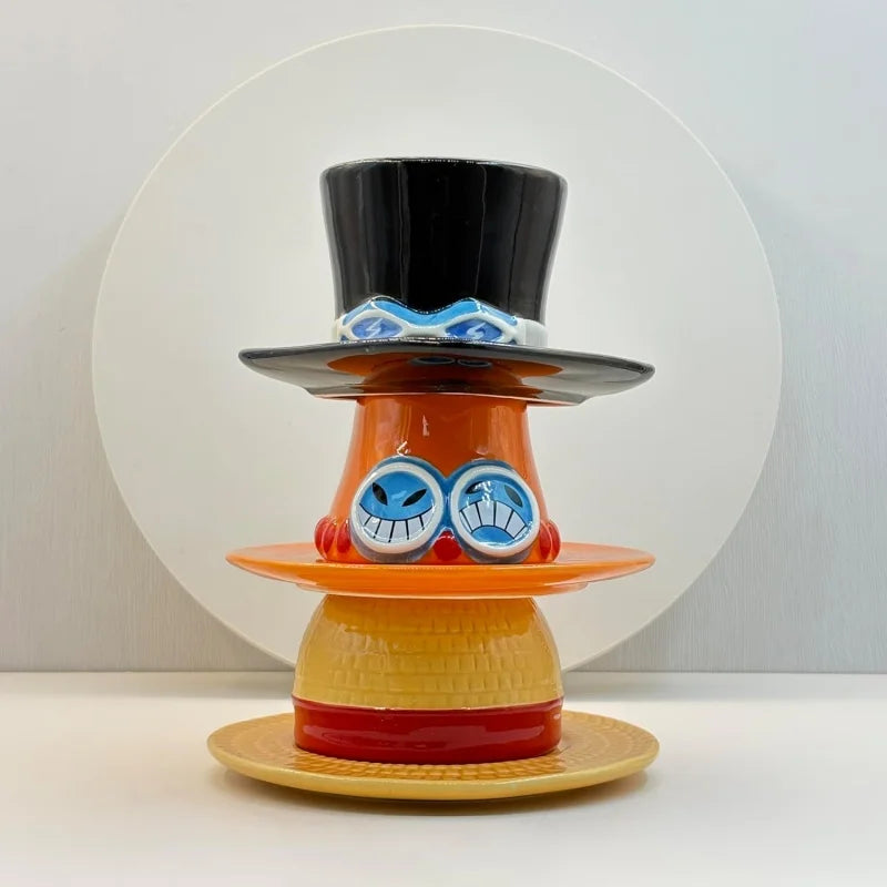Anime Hat-Style Coffee Cup & Saucer Set