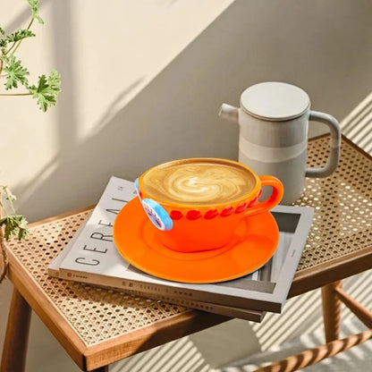 Anime Hat-Style Coffee Cup & Saucer Set