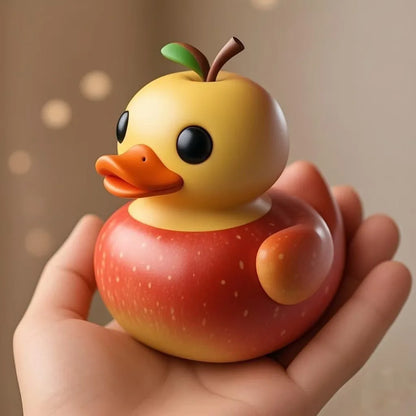 Nestify Fruit Duck Figurines – Kawaii Resin Desk & Car Ornaments