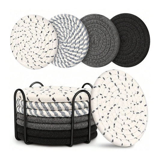 Absorbent Cotton Woven Coasters