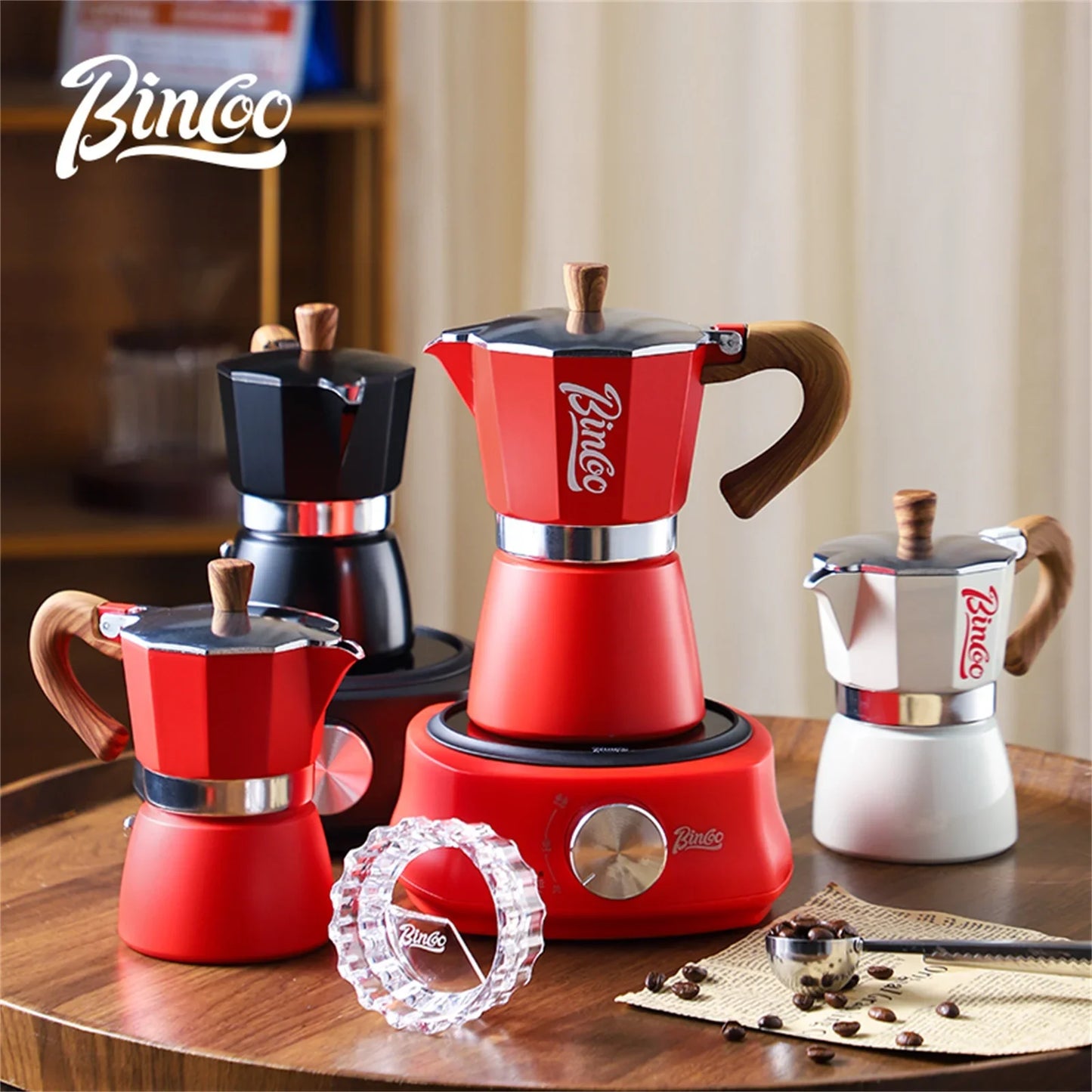 Nestify™ Electric Moka Pot Espresso Maker – Italian Stove-Top Coffee Brewer for Home Barista