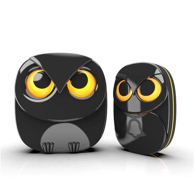 Nestify™ Owl Wireless Doorbell Chime – Cute Long-Range Waterproof Door Bell Kit with 35 Melodies & LED Flash