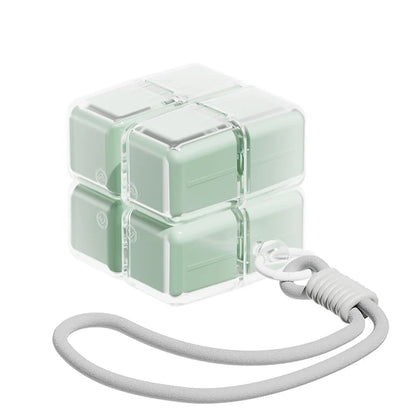 Rubik’s Cube 8-Grid Pill Organizer – Folding Magnetic Moisture-Proof Medicine Box | Portable Travel Pill Case