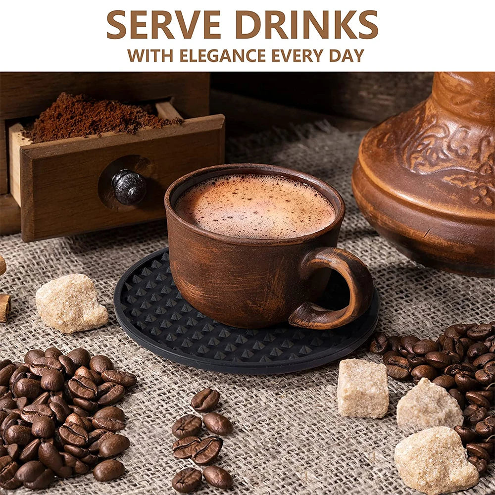 Silicone Drink Coasters with Holder