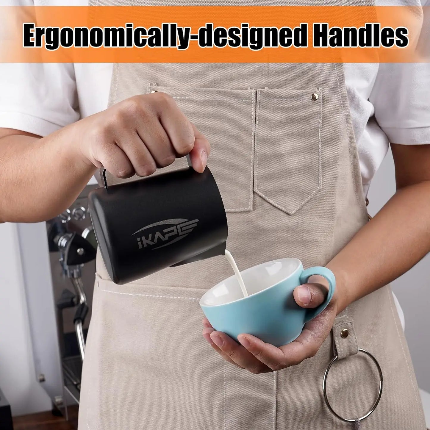 IKAPE 600ml Professional Latte Pitcher