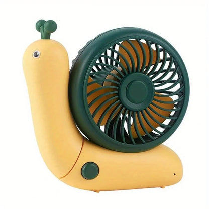 Nestify™ Snail Mini Fan – Foldable Quiet Desktop & Handheld Cooler