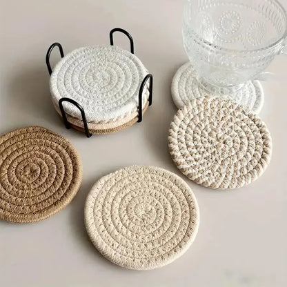 Absorbent Cotton Woven Coasters