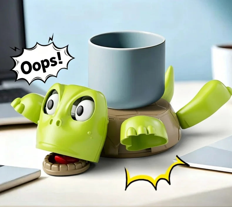 Nestify Funny Turtle Cup Coaster – Interactive Prank & Anti‑Stress Toy