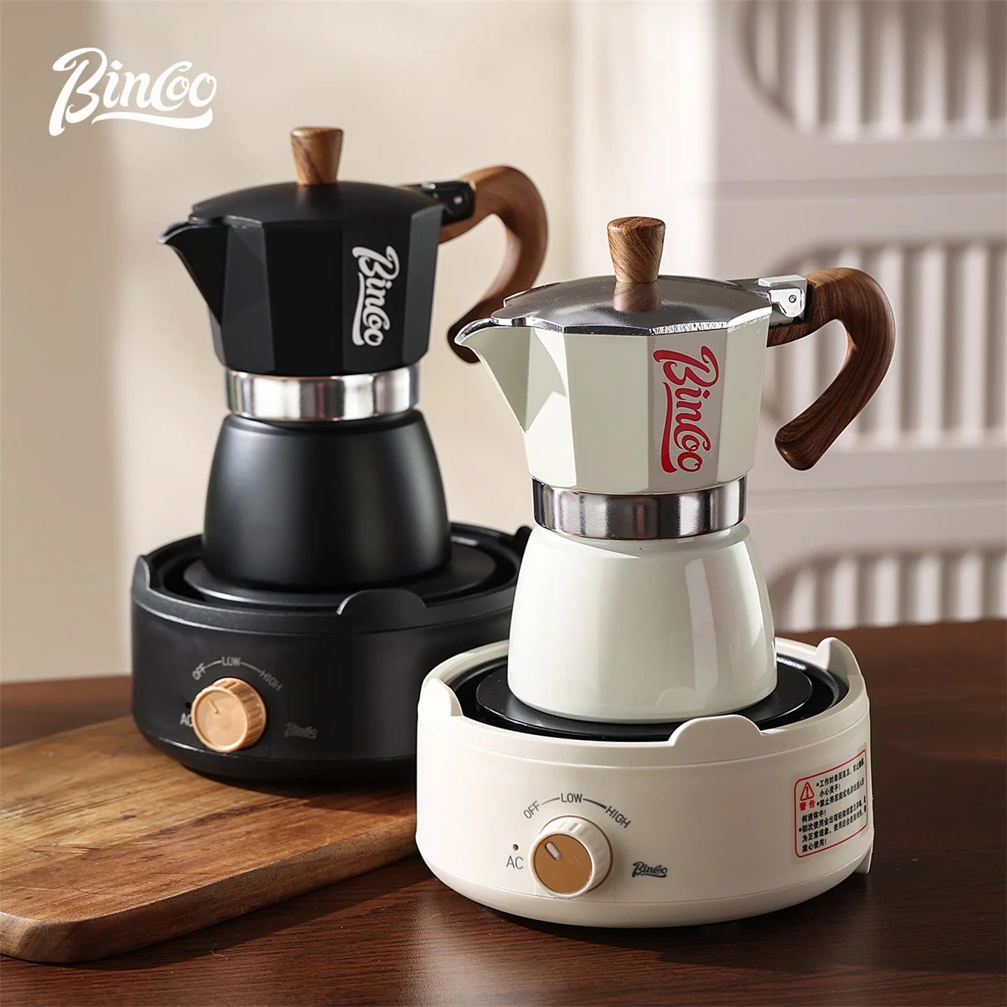 Nestify™ Electric Moka Pot Espresso Maker – Italian Stove-Top Coffee Brewer for Home Barista