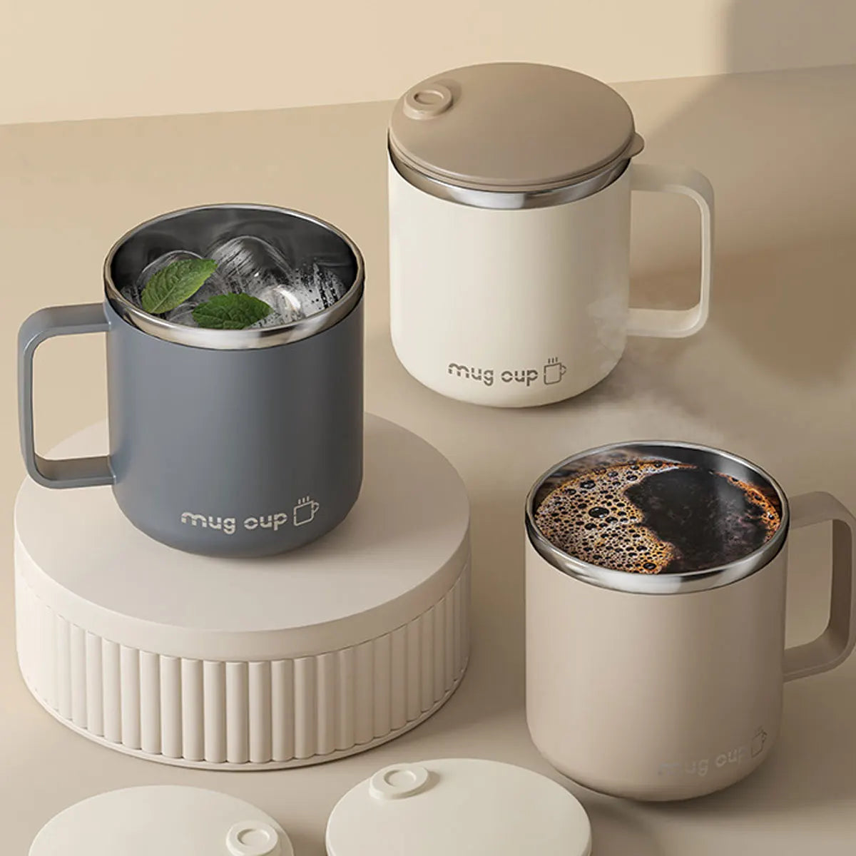 Nestify™ Insulated Stainless Steel Coffee Mug – 400ml