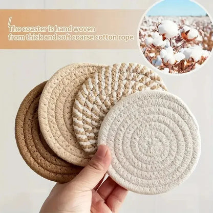 Absorbent Cotton Woven Coasters