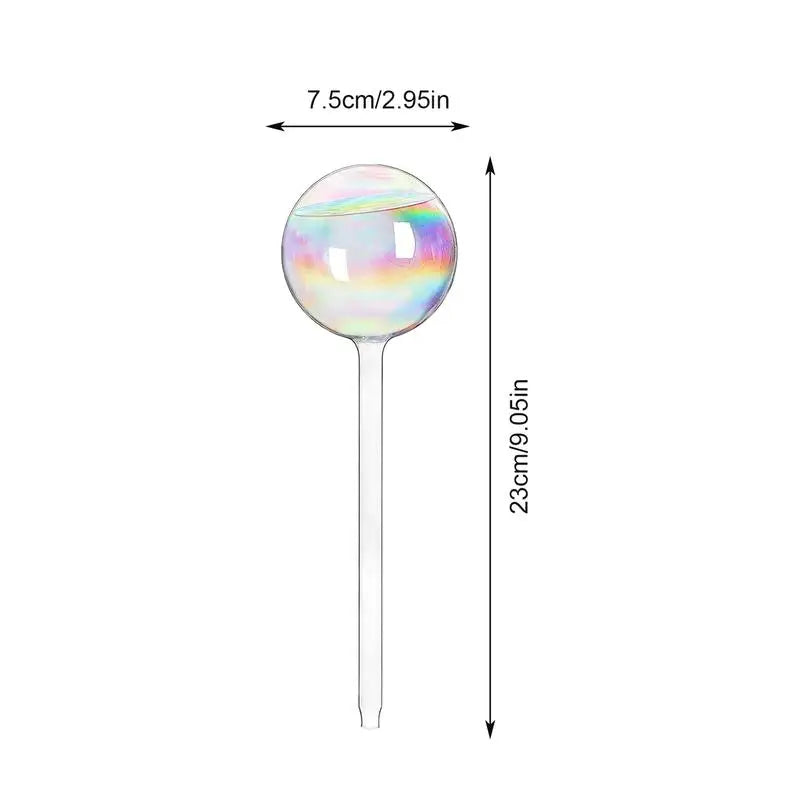 Nestify™ Rainbow Gradient Glass Self-Watering Plant Bulbs | Automatic Slow-Release Watering Globes | Decorative Indoor Plant