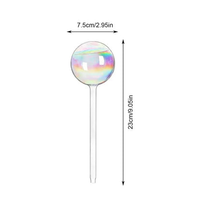 Nestify™ Rainbow Gradient Glass Self-Watering Plant Bulbs | Automatic Slow-Release Watering Globes | Decorative Indoor Plant