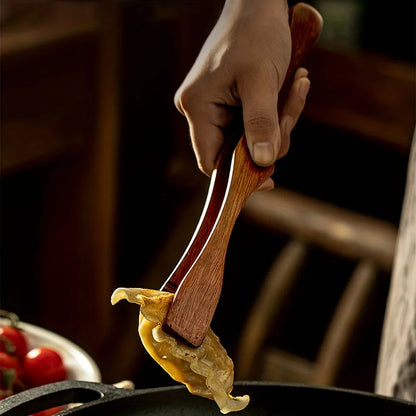 Versatile Wooden Kitchen Tongs