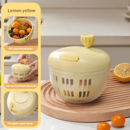 Nestify™ 2‑in‑1 Fruit & Veg Washing Bowl with Spinner