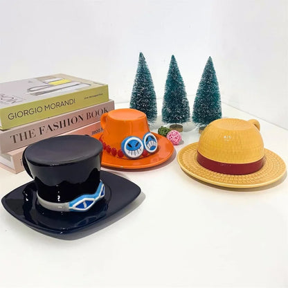 Anime Hat-Style Coffee Cup & Saucer Set