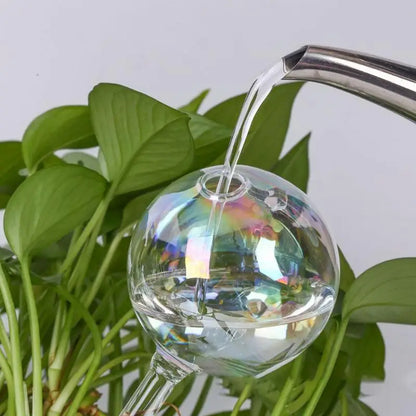 Nestify™ Rainbow Gradient Glass Self-Watering Plant Bulbs | Automatic Slow-Release Watering Globes | Decorative Indoor Plant