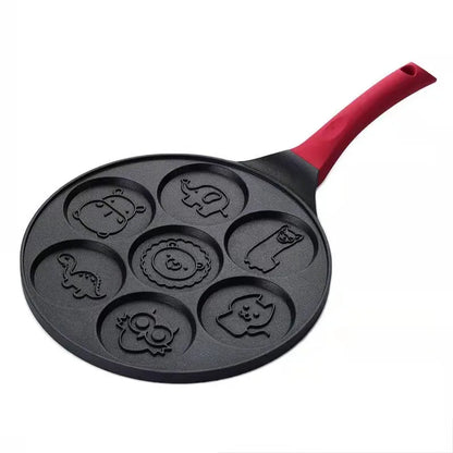 Nestify™ Seven-Hole Emoji Pancake Pan – Cute Non-Stick Griddle for Fried Eggs & Fun Breakfasts