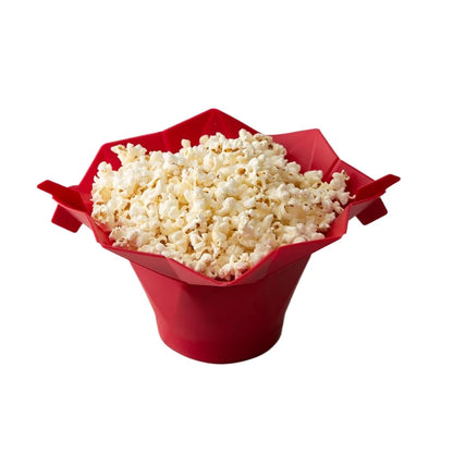 Foldable Silicone Popcorn Bowl — Movie Night Made Fresh