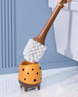 Nestify™ Cute Dinosaur Giraffe Toilet Brush with Holder – Cartoon Long-Handle Bathroom Cleaner & Decor