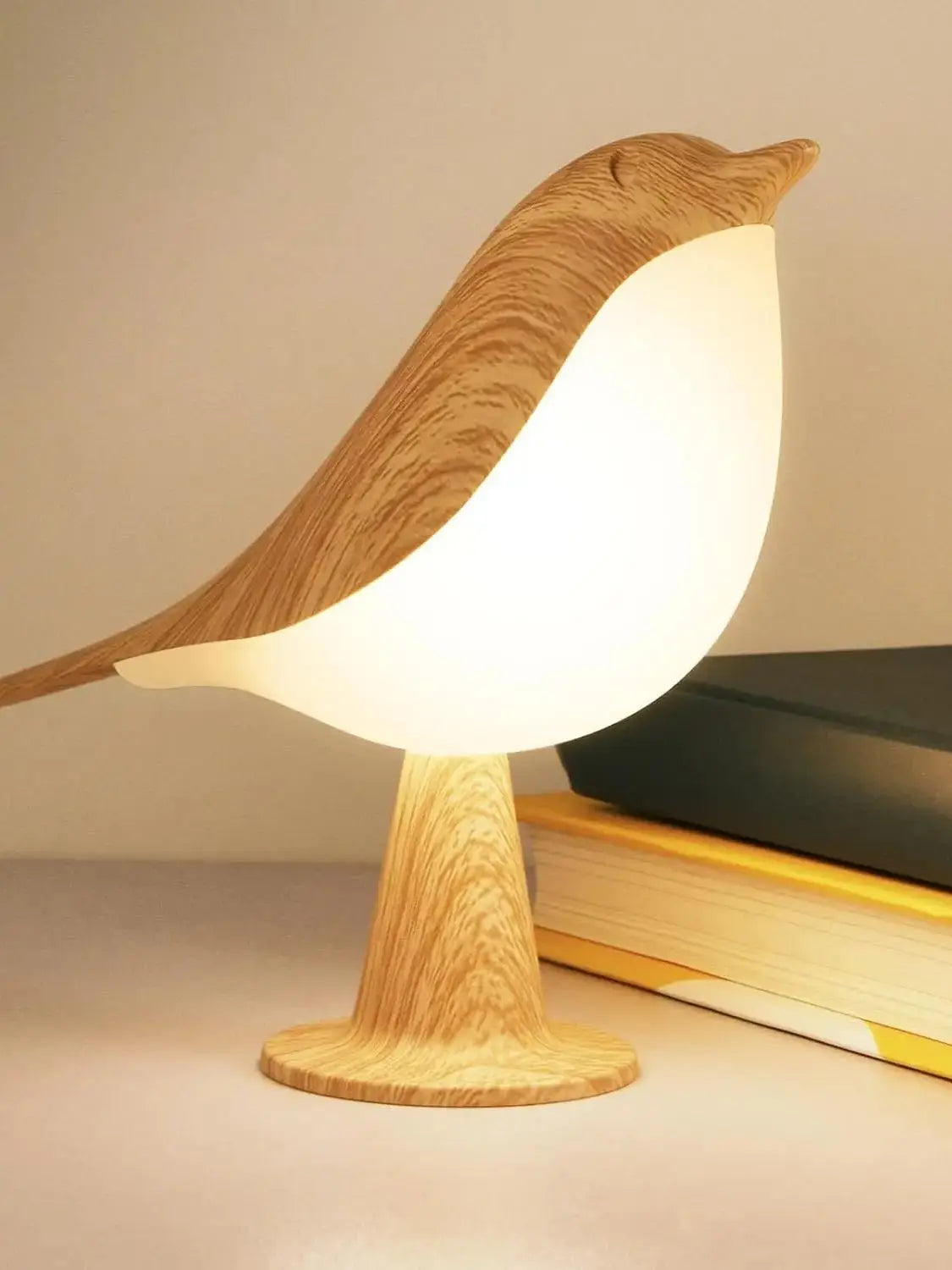 Nestify™ Touch‑Control Bird Lamp – Dimmable Ambient Light