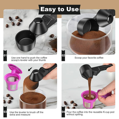 Creative Sliding Leakproof Coffee & Protein Powder Spoon