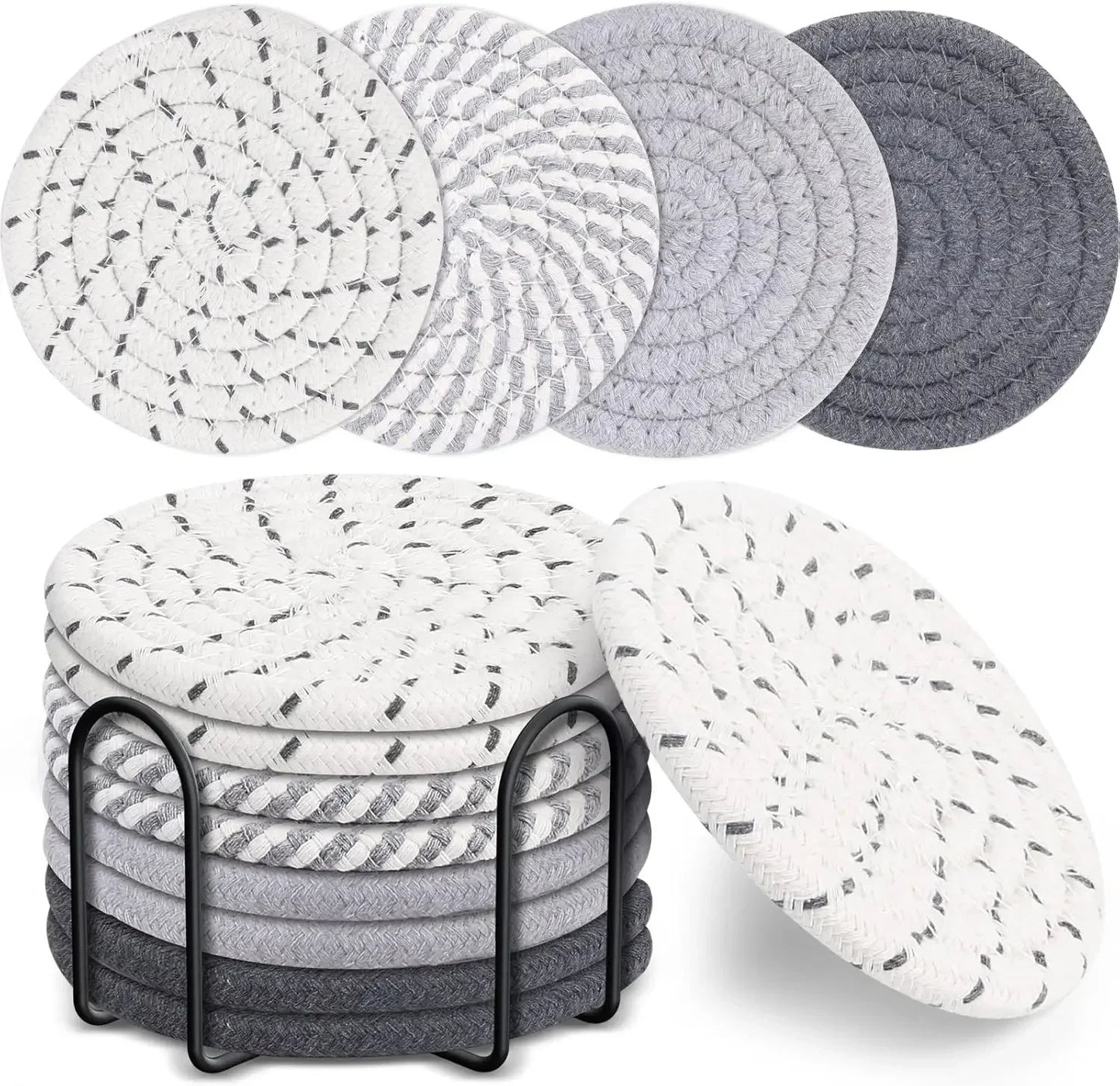 Absorbent Cotton Woven Coasters