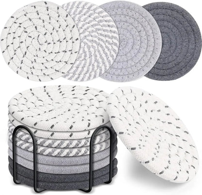 Absorbent Cotton Woven Coasters