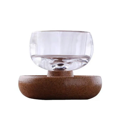 Nestify™ Heat-Resistant Crystal Glass Tea Cup – Japanese-Style Spinning Elegance