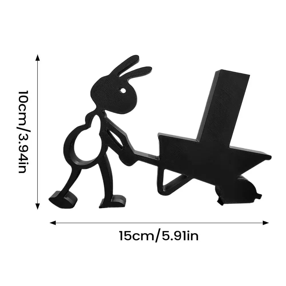 Ant-Shaped Toilet Paper Holder (Matte Black)