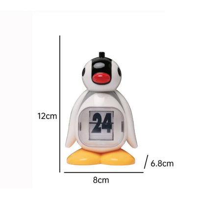 Nestify Pingu Penguin Retro Desk Calendar – Perpetual Press‑Type Figurine