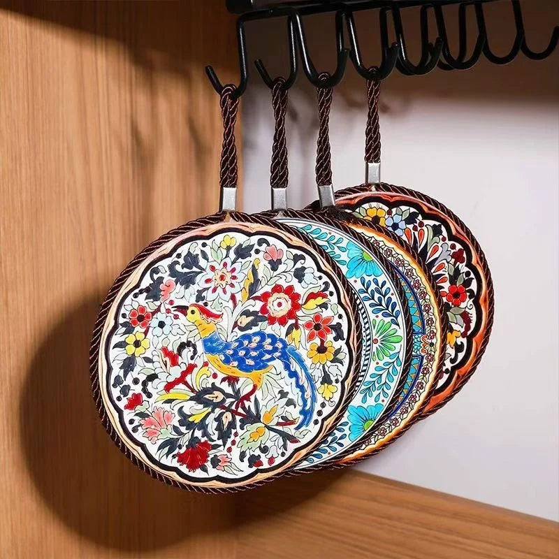 Nestify™ Vintage Ceramic Heat-Resistant Mat – Elegant Table Guardian