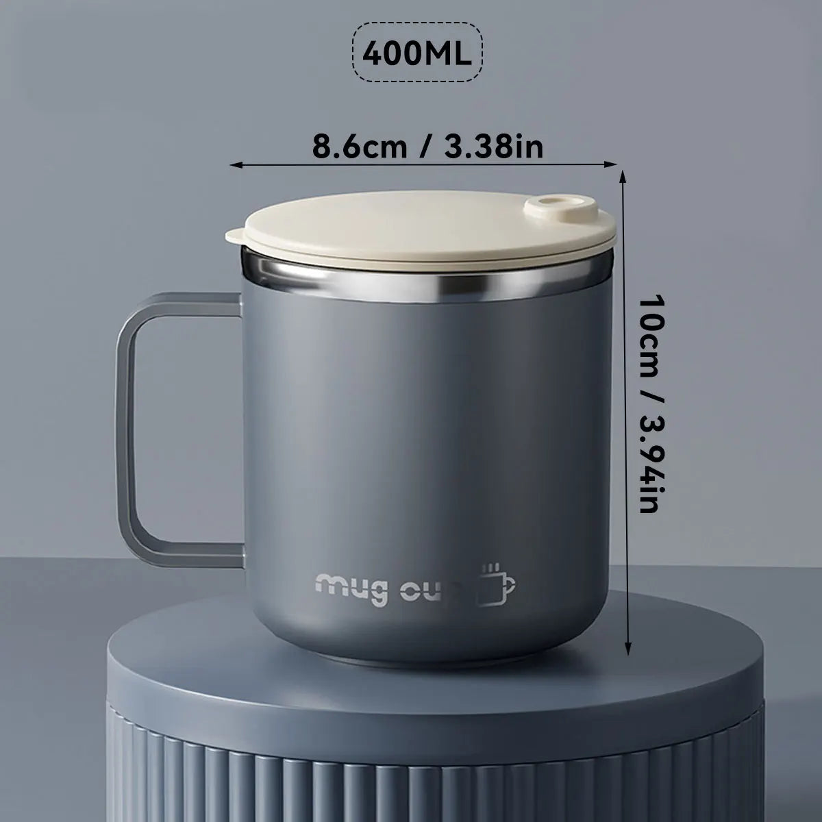 Nestify™ Insulated Stainless Steel Coffee Mug – 400ml