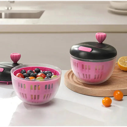 Nestify™ 2‑in‑1 Fruit & Veg Washing Bowl with Spinner