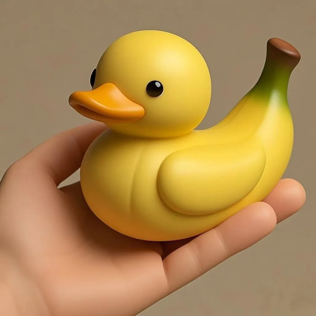 Nestify Fruit Duck Figurines – Kawaii Resin Desk & Car Ornaments