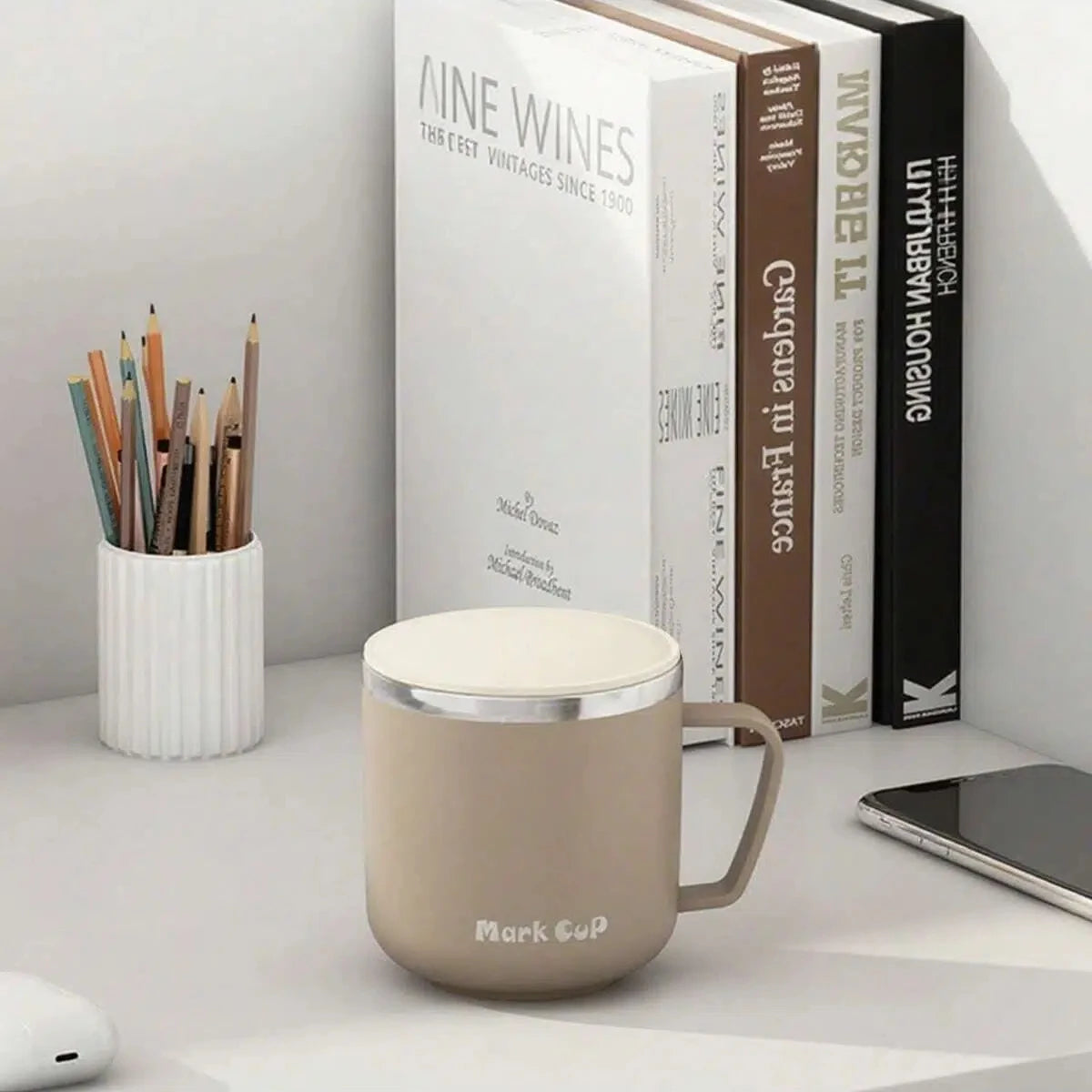 Nestify™ Insulated Stainless Steel Coffee Mug – 400ml