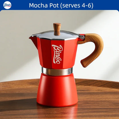 Nestify™ Electric Moka Pot Espresso Maker – Italian Stove-Top Coffee Brewer for Home Barista