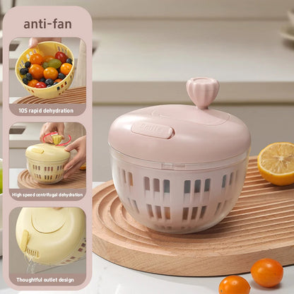 Nestify™ 2‑in‑1 Fruit & Veg Washing Bowl with Spinner