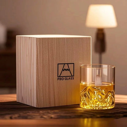 Japanese Glacier Mountain Glass Cup – Mt. Fuji Edition
