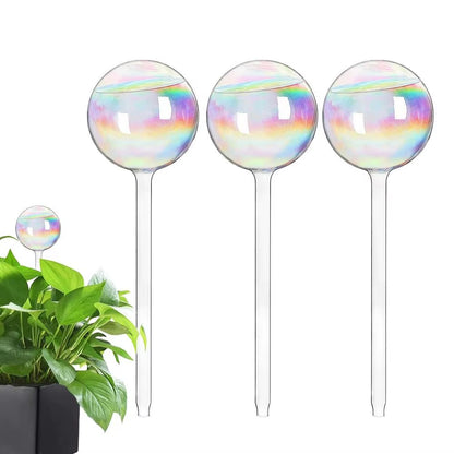 Nestify™ Rainbow Gradient Glass Self-Watering Plant Bulbs | Automatic Slow-Release Watering Globes | Decorative Indoor Plant