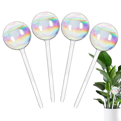 Nestify™ Rainbow Gradient Glass Self-Watering Plant Bulbs | Automatic Slow-Release Watering Globes | Decorative Indoor Plant